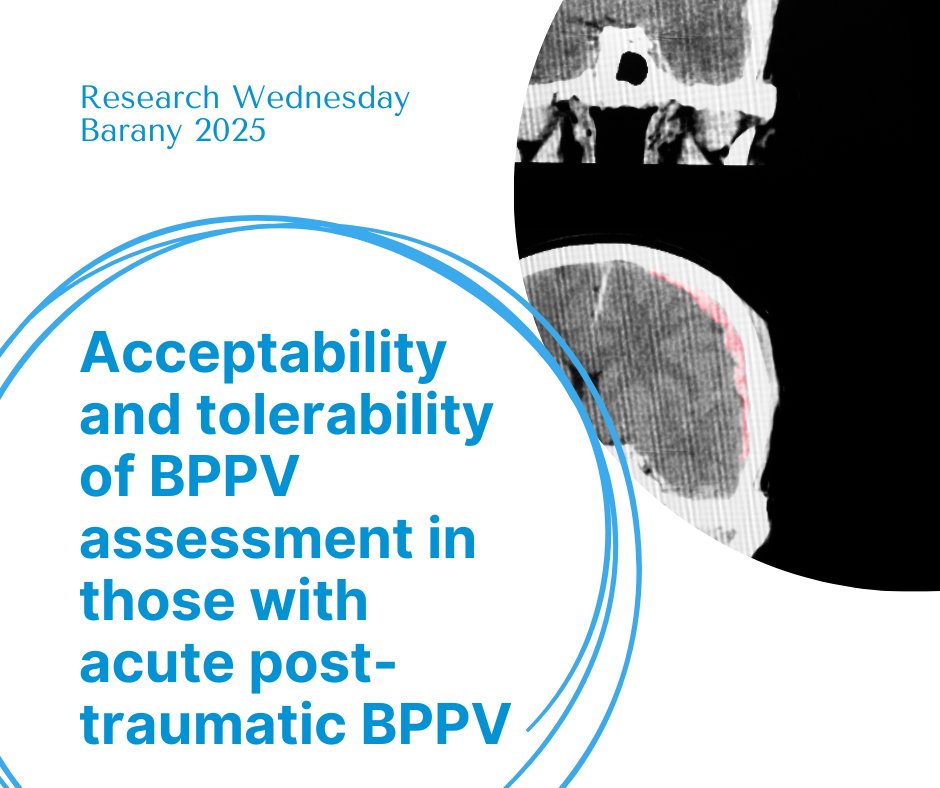 Check out this work from Smith et al. investigating the views of both clinicians and patients in those with post-traumatic BPPV. tandfonline.com/doi/full/10.10…