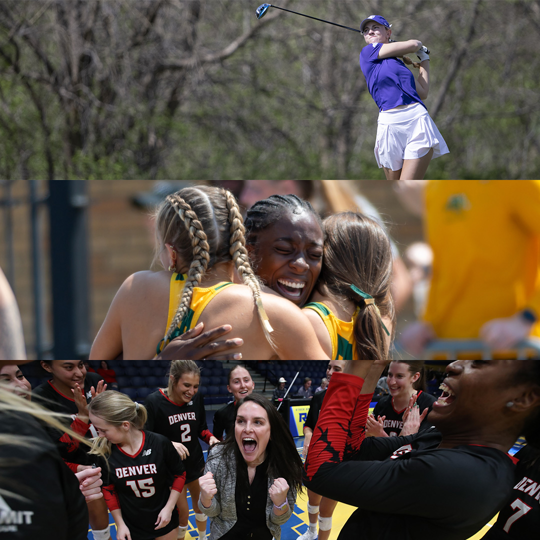 TheSummitLeague's tweet photo. Happy National Girls &amp; Women in Sports Day to our incredible female student-athletes &amp; staff who make countless contributions to our League on &amp; off the competition field!

We are proud to watch you pave the way, change the game, &amp; shape the future.

#ReachTheSummit x #NGWSD https://t.co/9LFLibWgWF
