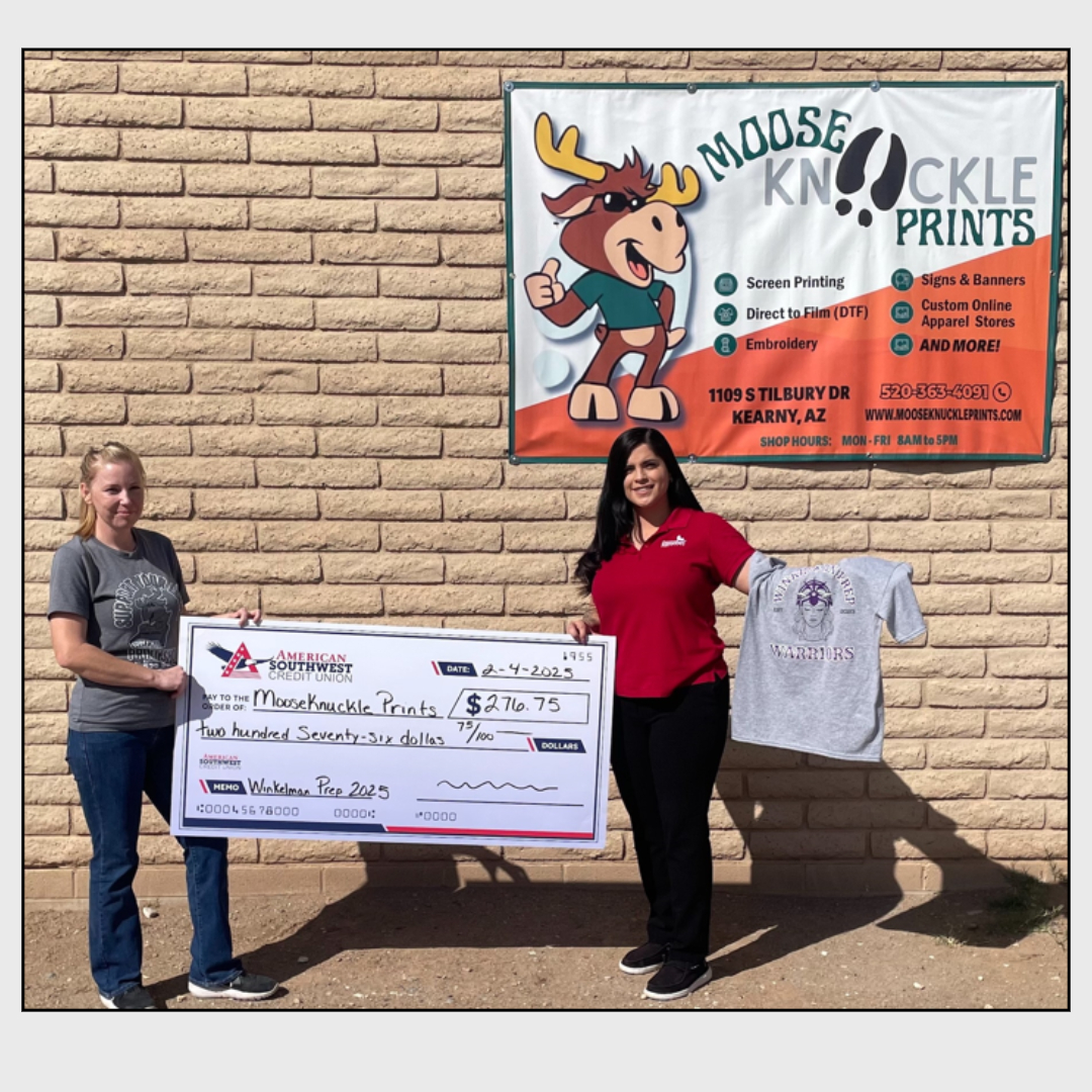 MyASCU's tweet image. ASCU teams up with Winkelman Prep &amp;amp; Mooseknuckle Prints to support local businesses and our community! 

ascu.org/american-south…

#WinkelmanPrep #ASCU #SupportLocal #KearnyAZ
