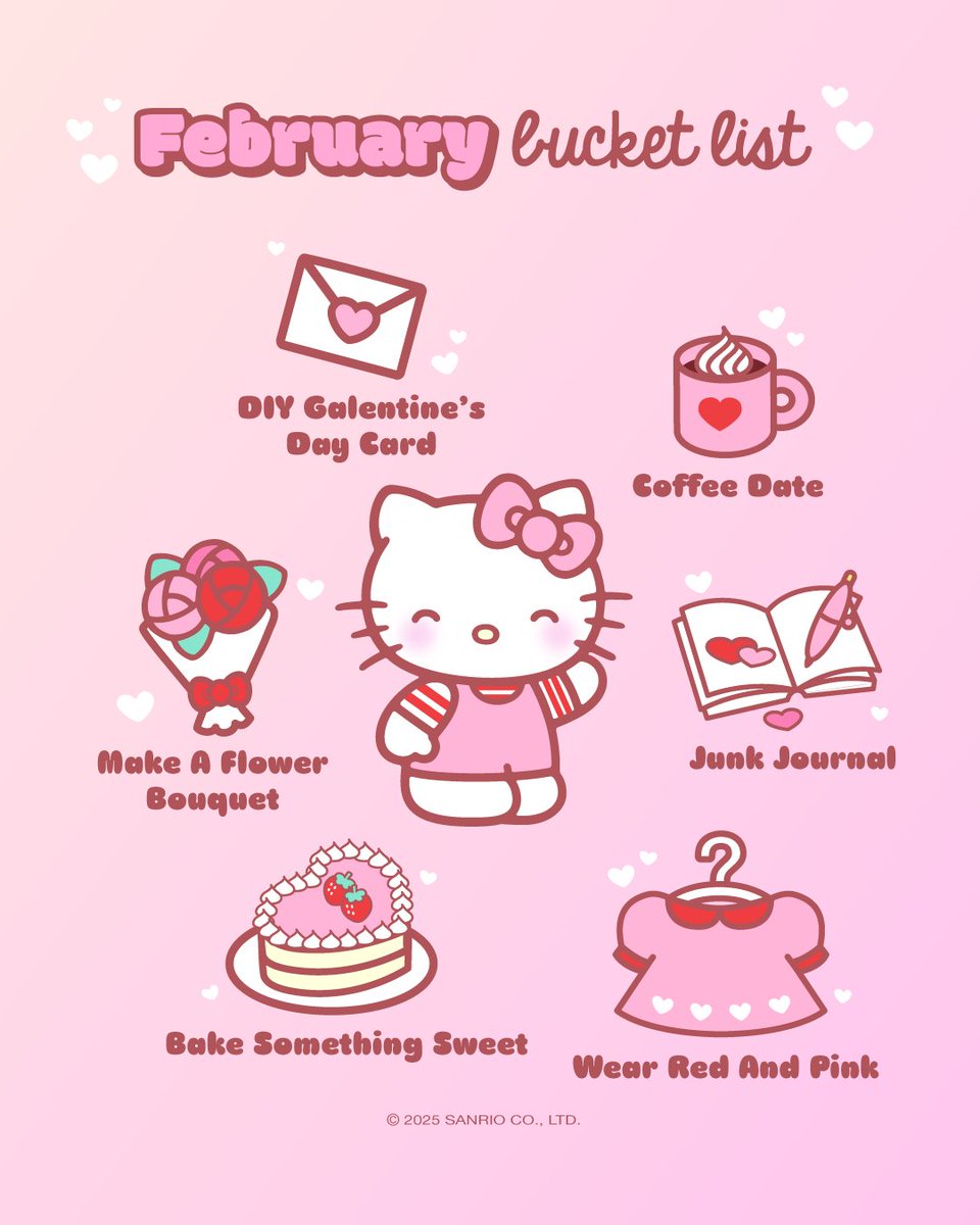 hellokitty's tweet photo. #WellnessWednesday: What's on your bucket list this month? 💖 https://t.co/3biAvZHu5R