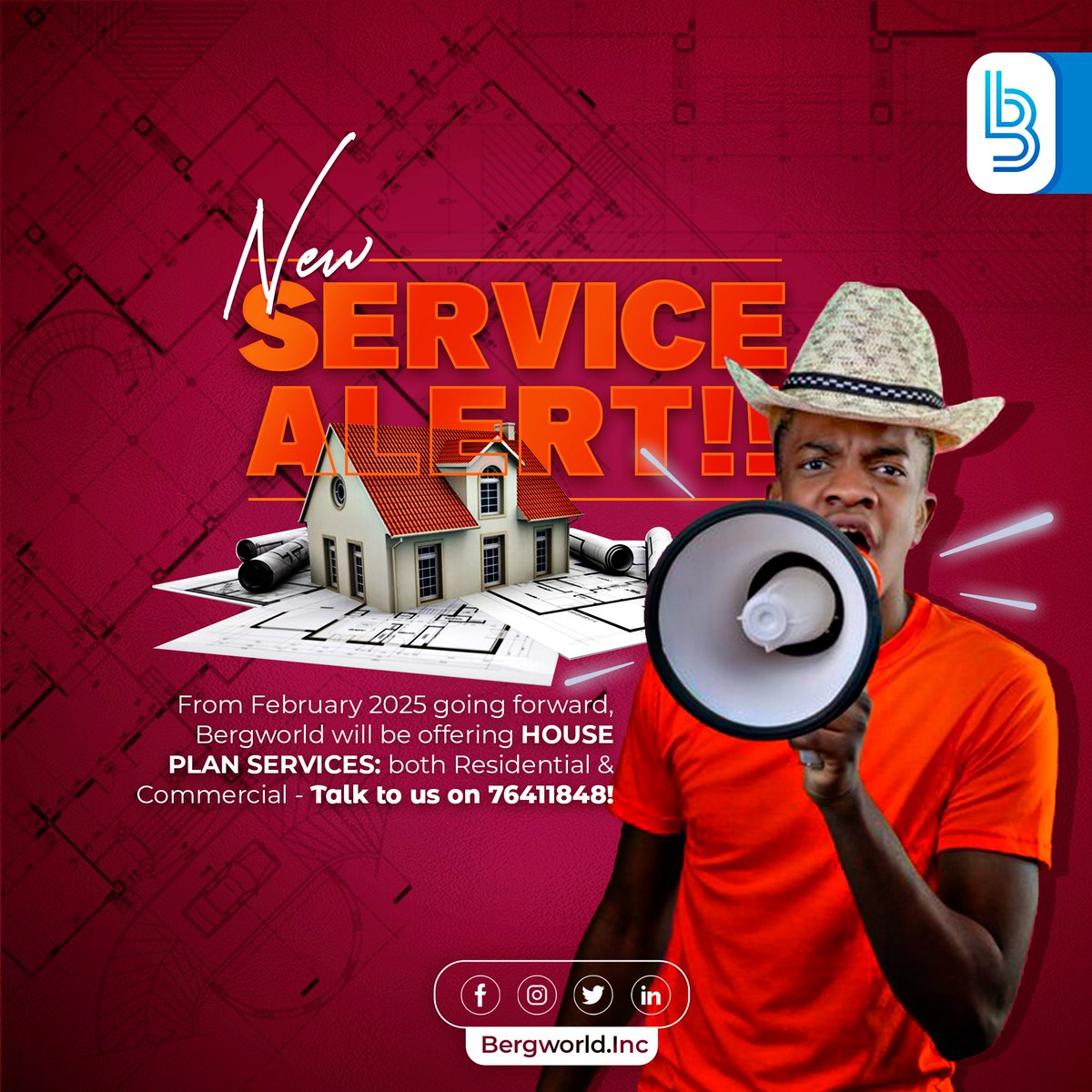 BergworldInc's tweet image. We are pleased to be adding HOUSE PLAN DRAWINGS (Residential &amp;amp; Commercial) to our services list.🕺🕺 The price list will be posted soon!! Reach us here:

brgwrld.inc@gmail.com or bergworld.inc@gmail.com
(+267) 76411848

#PushaBW
#SupportLocalBW
#DesignServicesBotswana