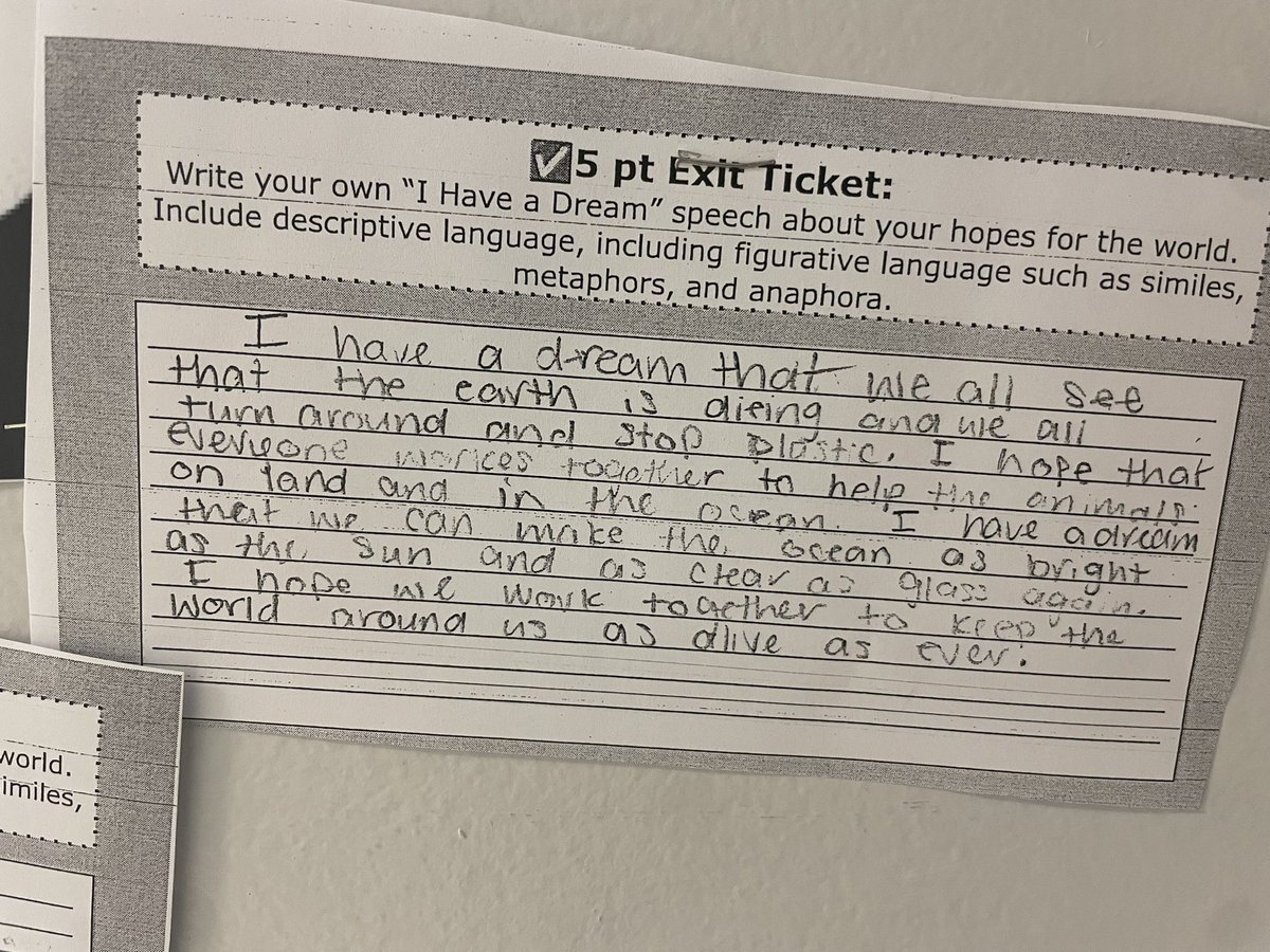 ALPSAACPS (@alpsaacps) on Twitter photo After analyzing MLK’s “I Have a Dream” speech, Ss in Mrs. O’Rourke’s advanced ELA class wrote their own speeches about their hopes and dreams for the future! <a href="/SevernRivAACPS/">SevernRivAACPS</a> <a href="/SREILAACPS/">SREIL MS AACPS</a> #gifteded #ihaveadream #aacpsawesome After analyzing MLK’s “I Have a Dream” speech, Ss in Mrs. O’Rourke’s advanced ELA class wrote their own speeches about their hopes and dreams for the future! <a href="/SevernRivAACPS/">SevernRivAACPS</a> <a href="/SREILAACPS/">SREIL MS AACPS</a> #gifteded #ihaveadream #aacpsawesome