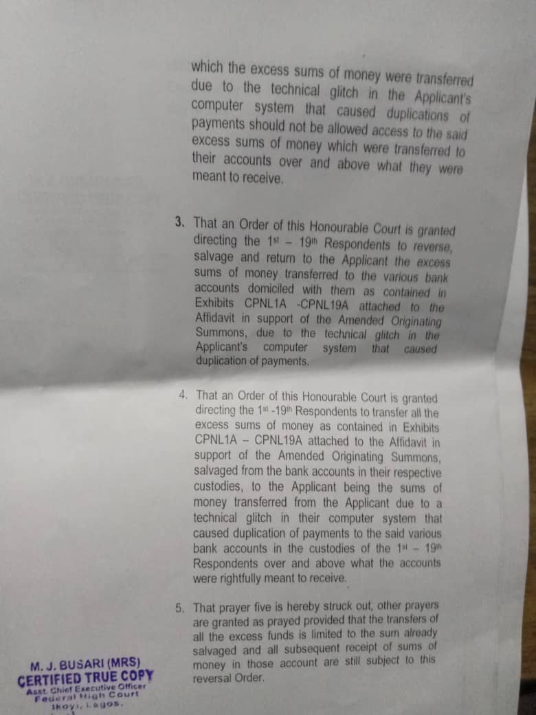 matos_nicholas's tweet photo. @accessbank_help I have sent several messages to customer service email  with copies of the court order exsonorating  me that i wasnt overpaid on the said date.I don't no why access is puting my acc on PND,after d  court expunged my acc frm d  affected ones. https://t.co/xgpSvkNNg7