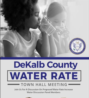DeKalbWatershed's tweet photo. Please join us today, February 5th at 6pm, for the third DeKalb County #WaterRate Townhall Meeting at Porter Sanford Performing Art Center - 53181 Rainbow Dr, Decatur, GA 30034 https://t.co/TOnBRrPIz8