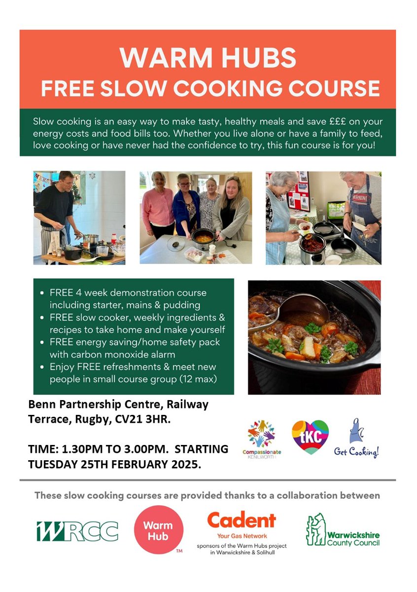 Please call 01788 553033 or email: info@bennpartnership.org.uk  to Register
