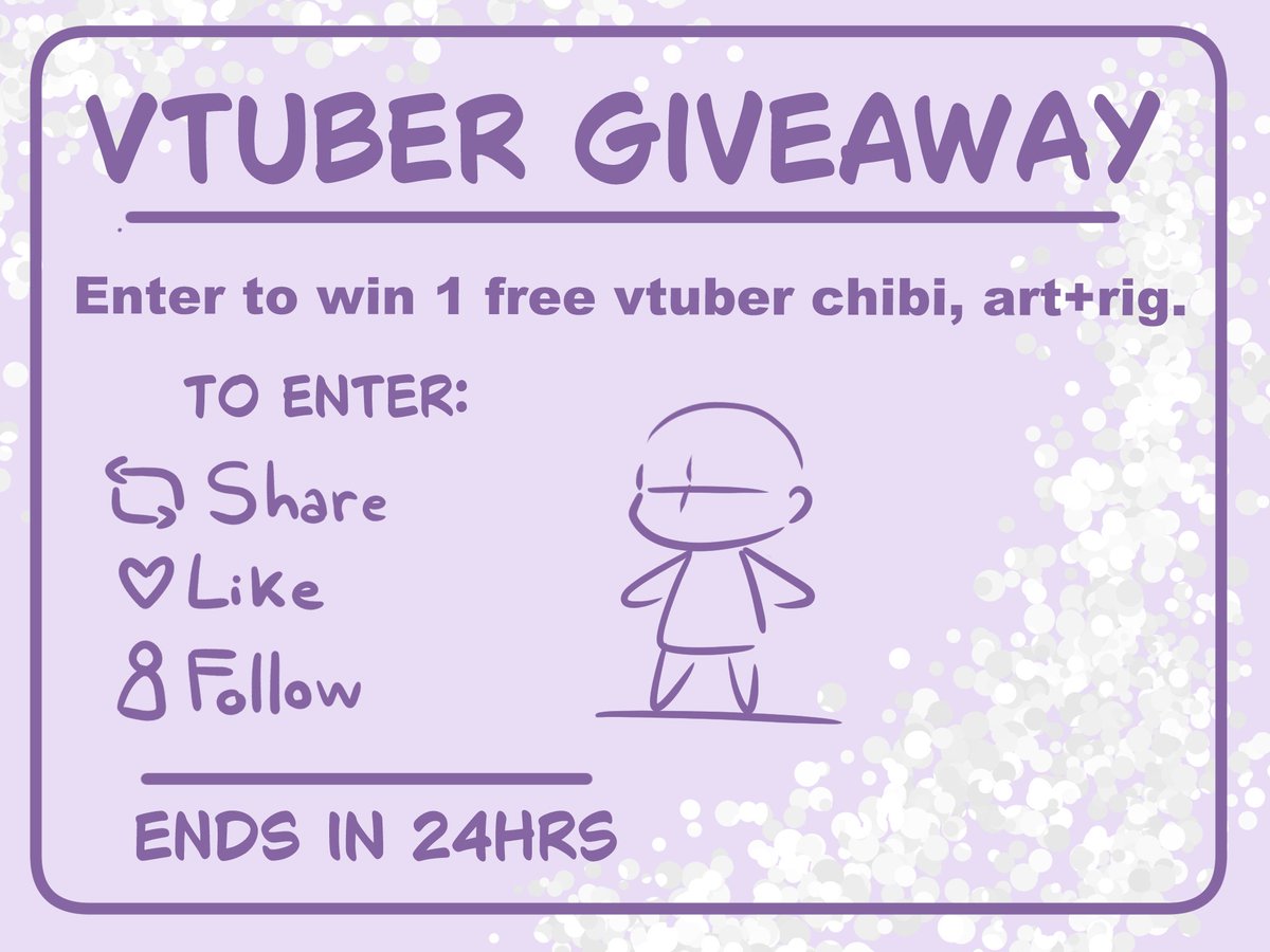 voideyes_'s tweet photo. Chibi Vtuber Giveaway! Art+Rig by me :)

✦ To enter ✦
✨Like!
✨Follow!
✨Retweet!
✨Comment Ref!
ENDS IN 24HRS https://t.co/N0syuQyzQl