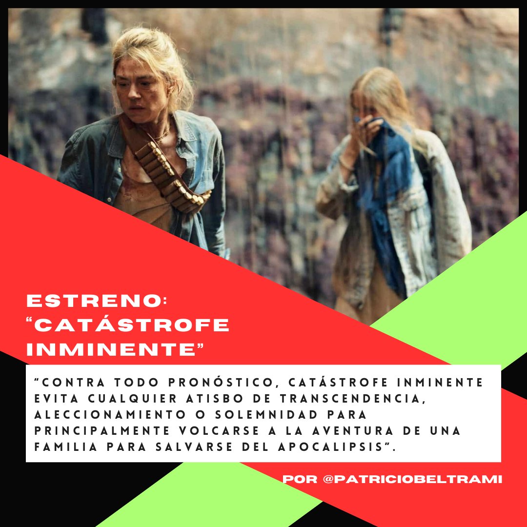 funcinemamdq's tweet photo. ESTRENO #CatástrofeInminente de Frédéric Jardin: ⭐⭐⭐⭐⭐⭐ (6/10) para @Pato_Beltrami
✍️ https://t.co/ppDHxPj0L7
#Survivre #FrédéricJardin #ÉmilieDequenne #AndreasPietschmann #LisaDelamar #LucasEbel #ArbenBajraktaraj #cine #películas #movies https://t.co/MLYFmVGAu5