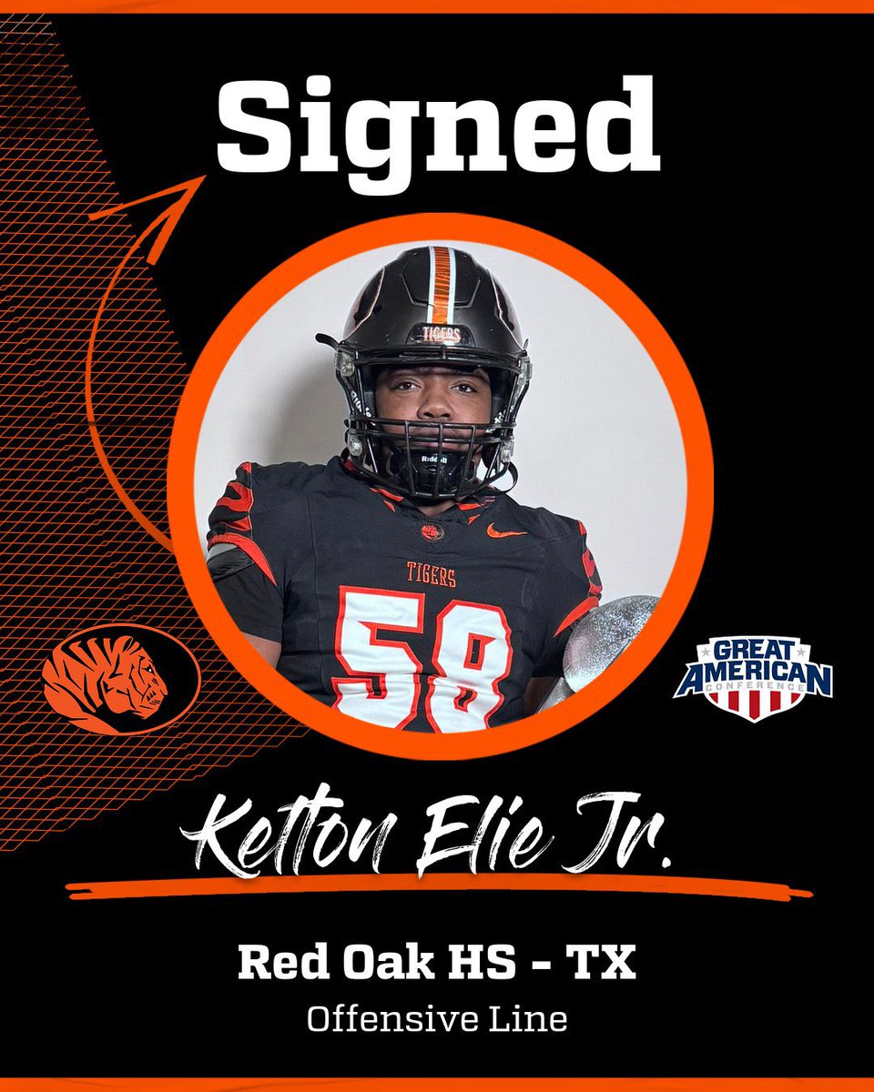 ECUTigersFB's tweet photo. Kelton Ellie Jr., welcome to Tiger Nation! 🐅
Red Oak HS - TX
Offensive Line
#BeTheStandard #TheHardway @KElie2025 https://t.co/BR4trto39g