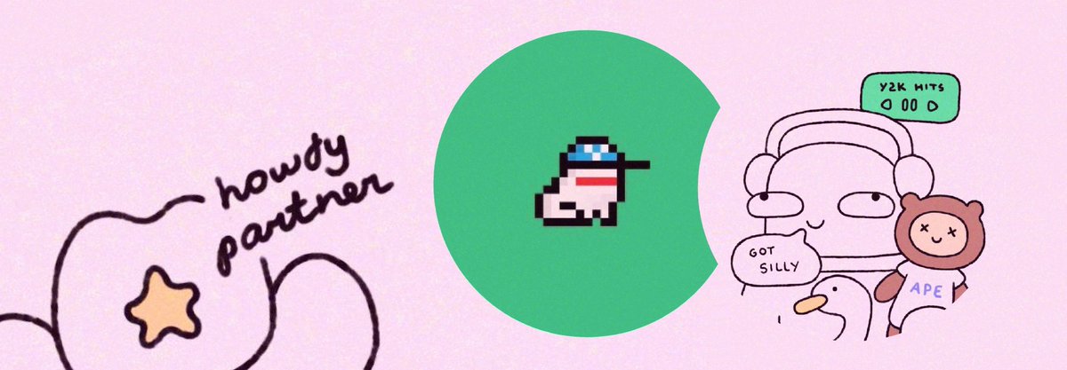 Collab with @Froogiie they provided 10 GTD spots for their upcoming mint on <a href="/apecoin/">ApeCoin</a> 🤝🥛🍌🐸 

🐤 Follow @Froogiie and <a href="/KittyMonkeys/">Kitty Monkeys</a> (ninnyz x coming soon)
🐤 Comment wallet
🐤 Rt and tag 2 friends

⌚️ about 5H left, get silly