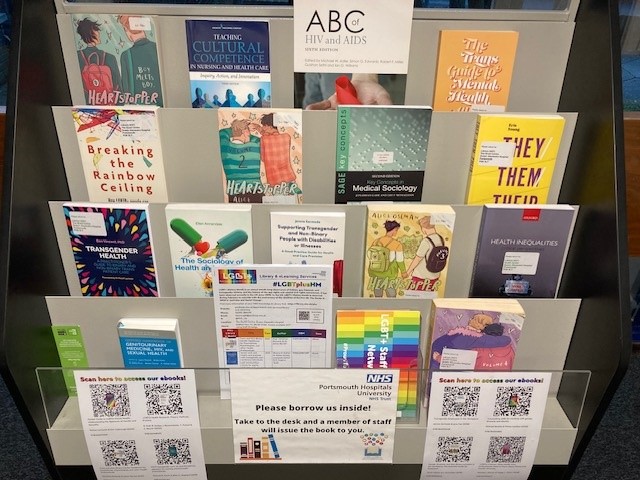 You might have a heart stopper moment too when you see our materials regarding LGBTQ!

We're free to join (for 24 hour accessibility with a staff ID) and there are plenty of PCs as well as Clinical Librarians who can advise on your studies (8-3.30, Monday to Friday).