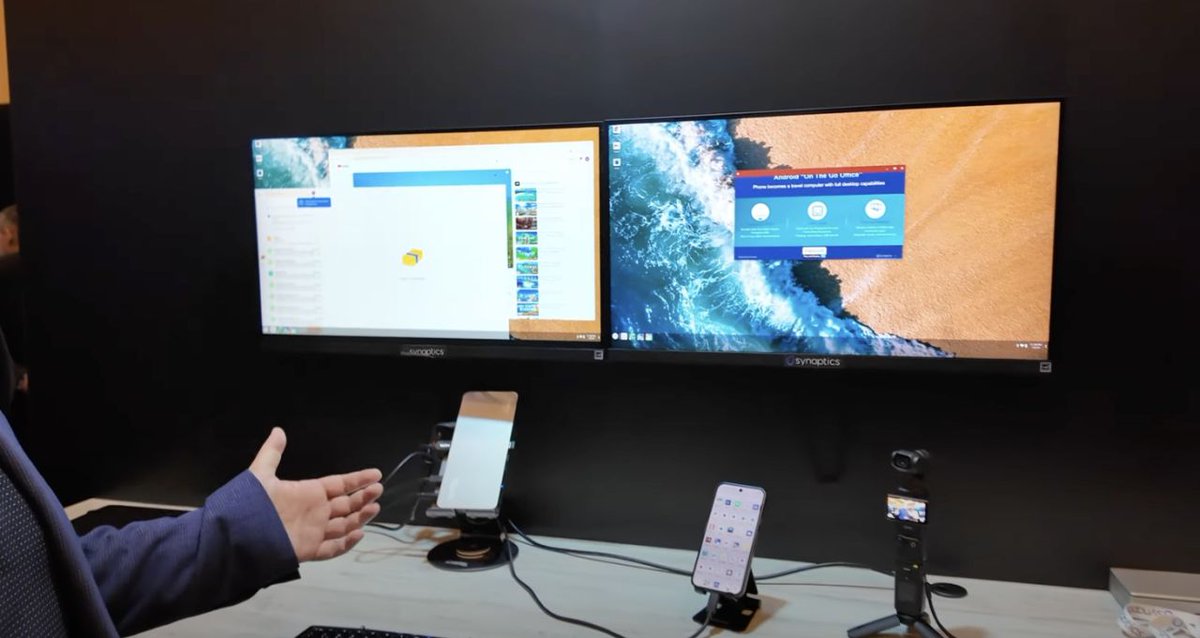SynaCorp's tweet photo. Smartphones today are more powerful than ever, and DisplayLink is making it easier to unlock their full potential. 

🔗 Read more from Mark Hachman at PCWorld: 
https://t.co/2UeBWBMEuG

#Synaptics #DisplayLink #SmartphoneDocking #TechInnovation #MobileProductivity #PCWorld https://t.co/vFDFzxWFYn