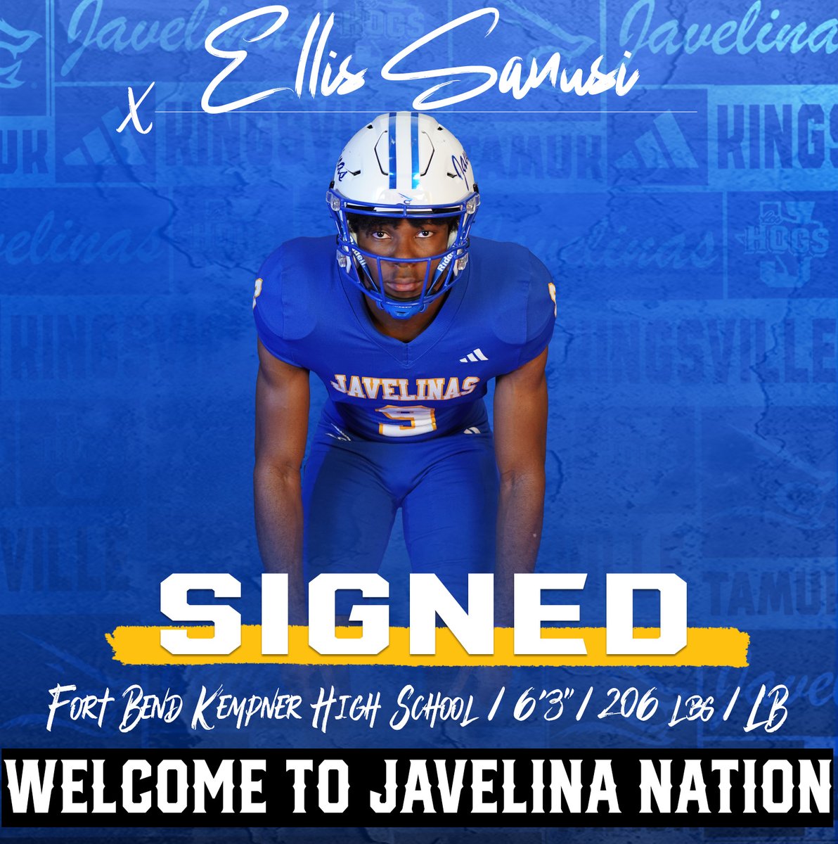 Added a DOG to the linebacker room today 🐶!

Welcome to Javelina Nation, <a href="/EllisSanu9/">Ellis Sanusi🛄</a>!

#GoJavelinas #NSD2025
