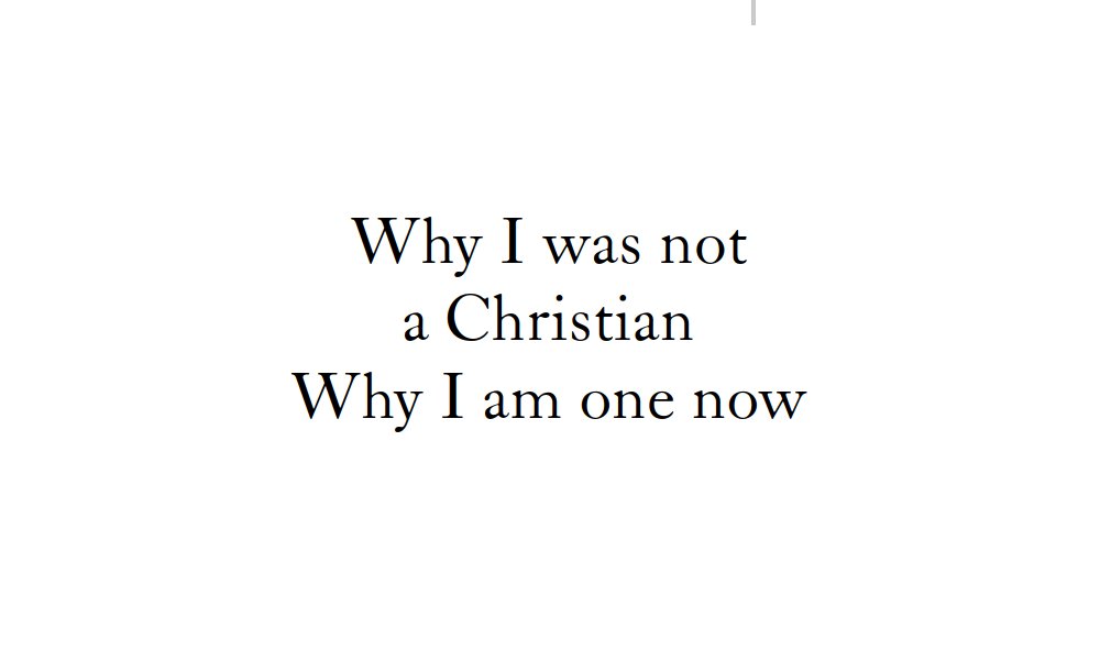 lsanger's tweet photo. I am now a Christian.
Here’s how I was converted. https://t.co/UHV6wHXtp2