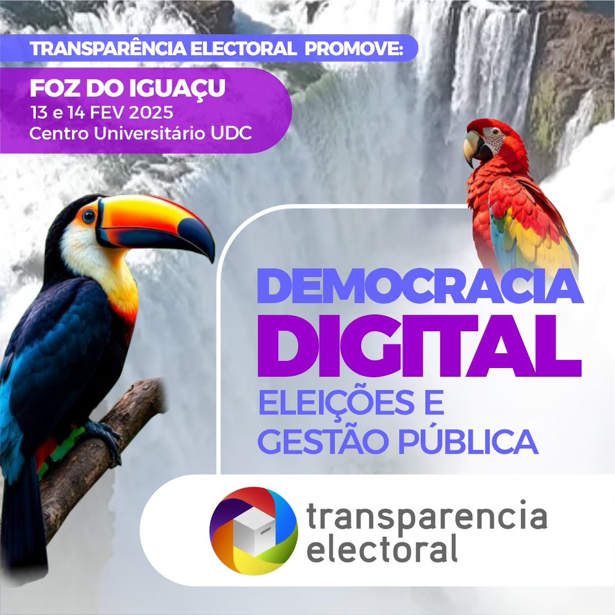 TransparenciaAL's tweet photo. 🗳️💻#TransparenciaElectoral celebra el seminario sobre “Democracia digital: elecciones y gestión pública” organizado junto al Centro Universitario UDC, @AbradepO, @escolaprdireito y la Escuela Judicial Electoral de Paraná

🗓️13 y 14 de febrero
📍Centro Universitario UDC

🧵Seguí este hilo para conocer la agenda de actividades👇