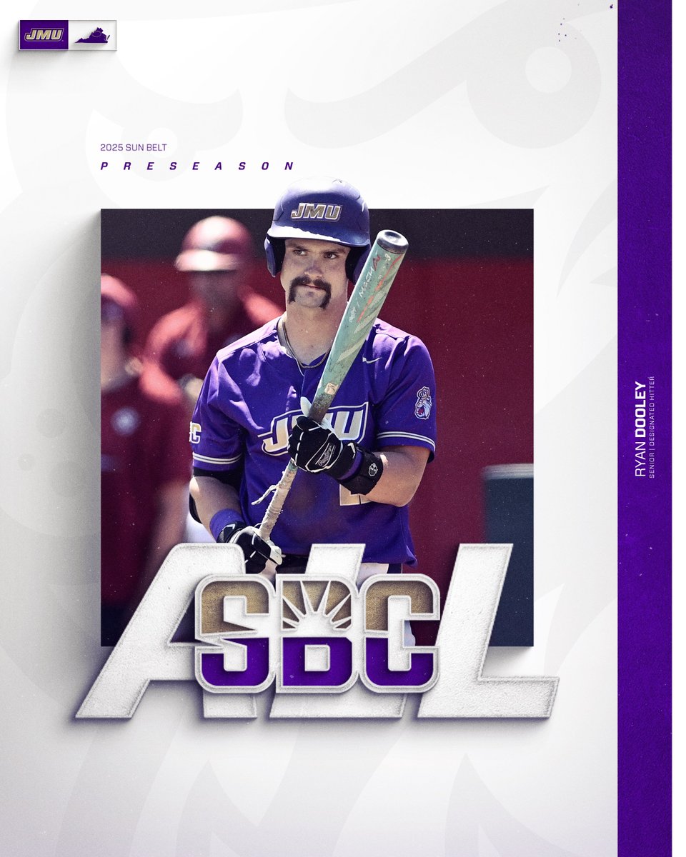 Getting the preseason nod as the best DH in the league.

<a href="/rydoooooo/">Ryan Dooley</a> is tabbed to the Preseason All-Sun Belt Team.

#GoDukes