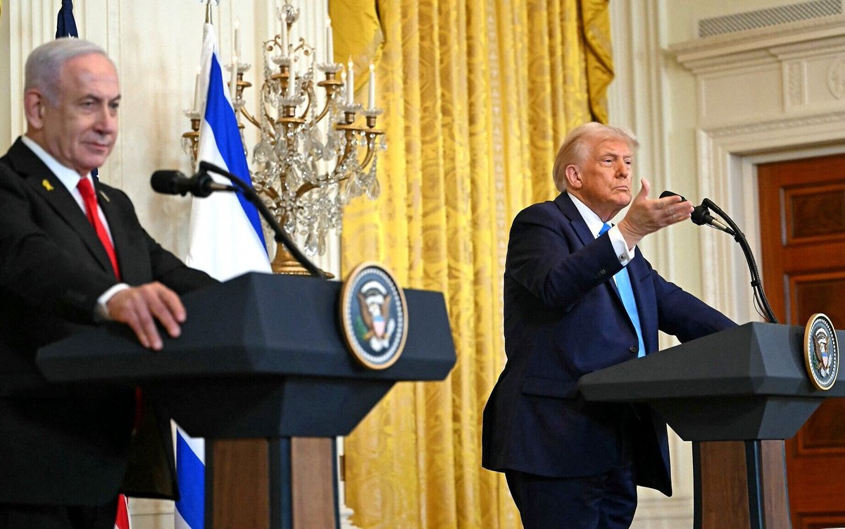 Amanda340300021's tweet photo. President Trump on securing PEACE in Gaza: The U.S. will take over the Gaza strip and be responsible for dismantling all of the dangerous, unexploded bombs https://t.co/JCj2CzJvW6