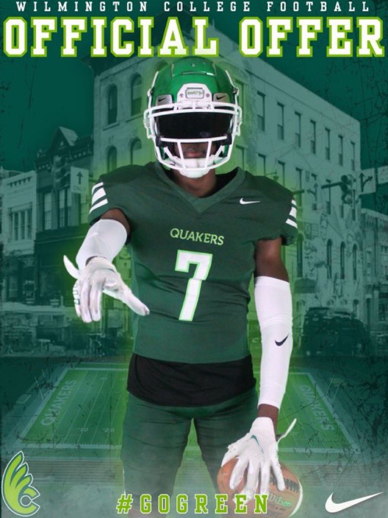 Thank you <a href="/Coach_Griffin32/">Kevin Griffin</a> for the official offer to play at Wilmington college (OH) 
<a href="/EScottEmuakpor1/">Efe Scott-Emuakpor</a> 
<a href="/Coach_Javi1/">Coach_Javi</a> 
<a href="/OkemosWolvesFB/">Okemos Football</a>