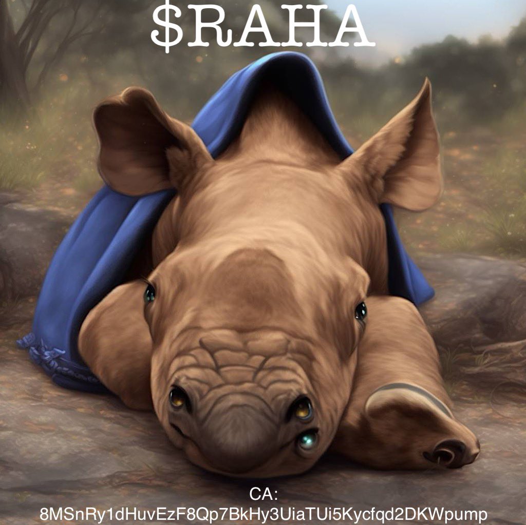 🐾 Did you know baby rhinos can weigh up to 220 pounds at birth? That’s like a small refrigerator! 🦏💪 

They’re not just adorable; they’re also vital to our ecosystem! 🌿💚 

$RAHA 

#SaveTheRhinos #Wildlife #Conservation #sol #solana #solmemecoin #Moodeng #crypto #memecoin