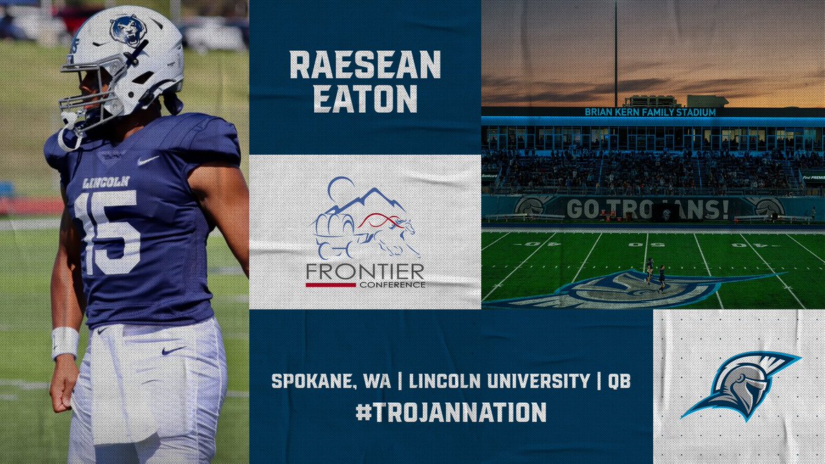 Dakota State Football (@dsufootball) on Twitter photo Welcome to the family!
Raesean Eaton ( <a href="/RaeseanEaton/">Raesean Eaton</a> )
From: Spokane Valley, WA
PC: Lincoln University
QB | 6’1 | 195
Film: x.com/RaeseanEaton Welcome to the family!
Raesean Eaton ( <a href="/RaeseanEaton/">Raesean Eaton</a> )
From: Spokane Valley, WA
PC: Lincoln University
QB | 6’1 | 195
Film: x.com/RaeseanEaton