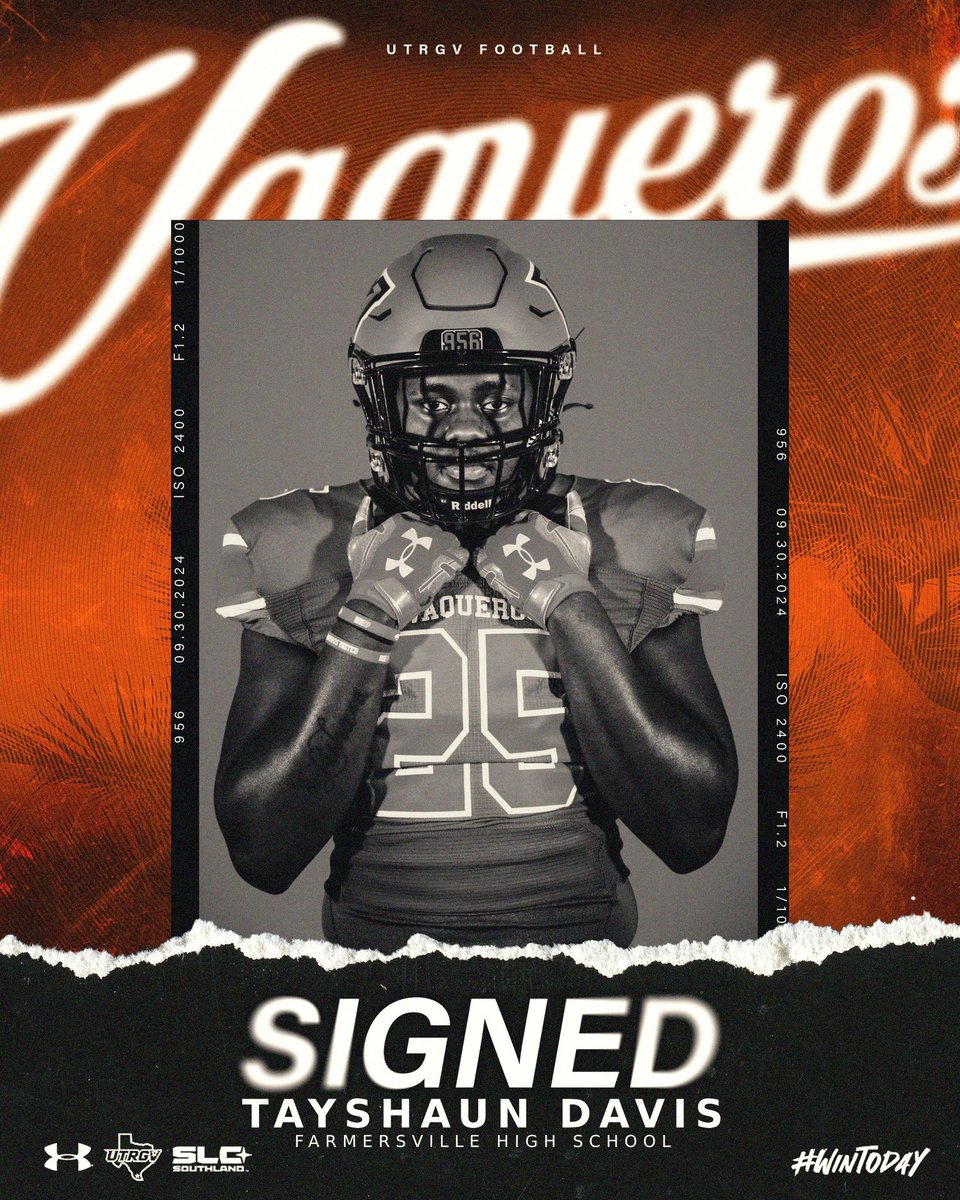 🌴Welcome to The Valley!🌴

Help us welcome DE from Farmersville HS! 
Tayshaun Davis, <a href="/TayshaunDavis51/">Tayshaun Davis</a> 

#WinToday
#NextYearIsHere