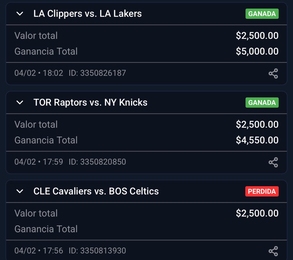Ayer volvimos a cerrar un día positivo, y hoy vamos a hacer lo mismo.🔥

Tengo un parlay que me gusta mucho de pelotita europea y empieza en un par de horas.😉

¿Se animan a sufrirlo conmigo? Se lo mandaré a todos los que dejen like y RT en este tweet.🫡🫡