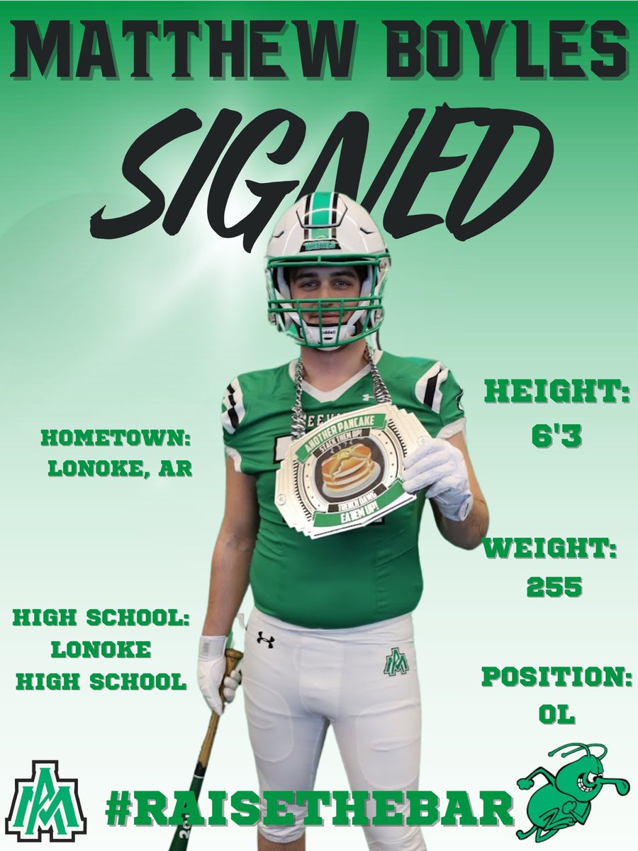 Welcome to the Cello 
Matthew Boyles
Offensive Line
Lonoke, AR
#Raisethebar