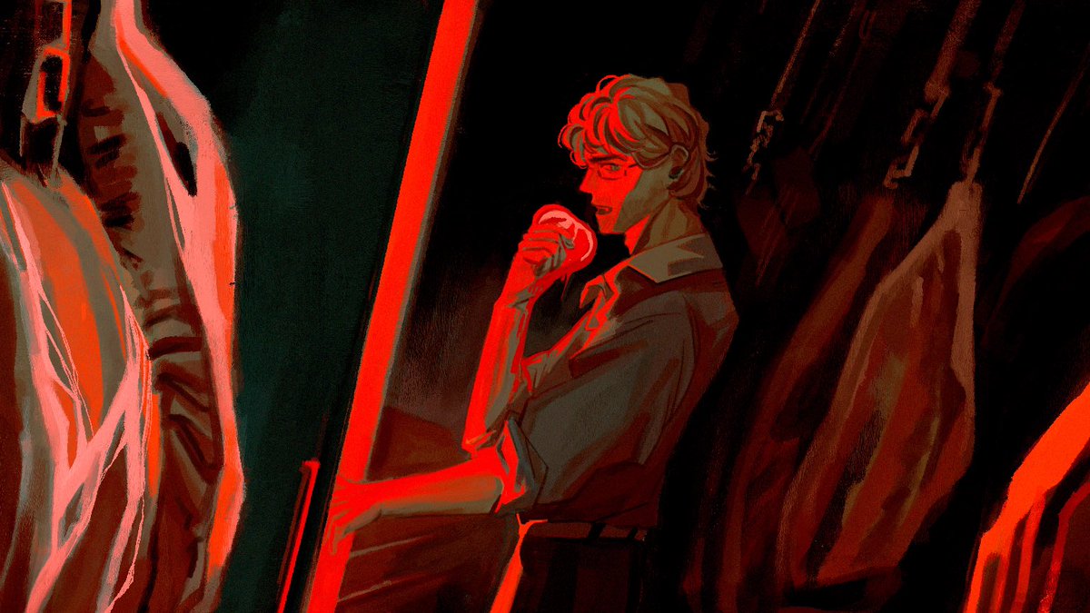 sadfishpile's tweet image. much menacing art lately