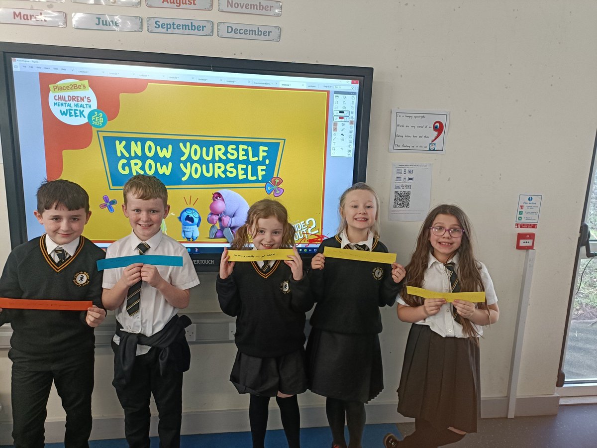 ctrps1's tweet photo. Celebrating Children's Mental Health Week in P5C! 🌟 Our children created a compliment chain, sharing kind words with each other. We discussed how high self-esteem boosts a growth mindset. The smiles were priceless! 😊 #MentalHealthMatters #GrowthMindset #ComplimentChain https://t.co/Rkmiu8vagl