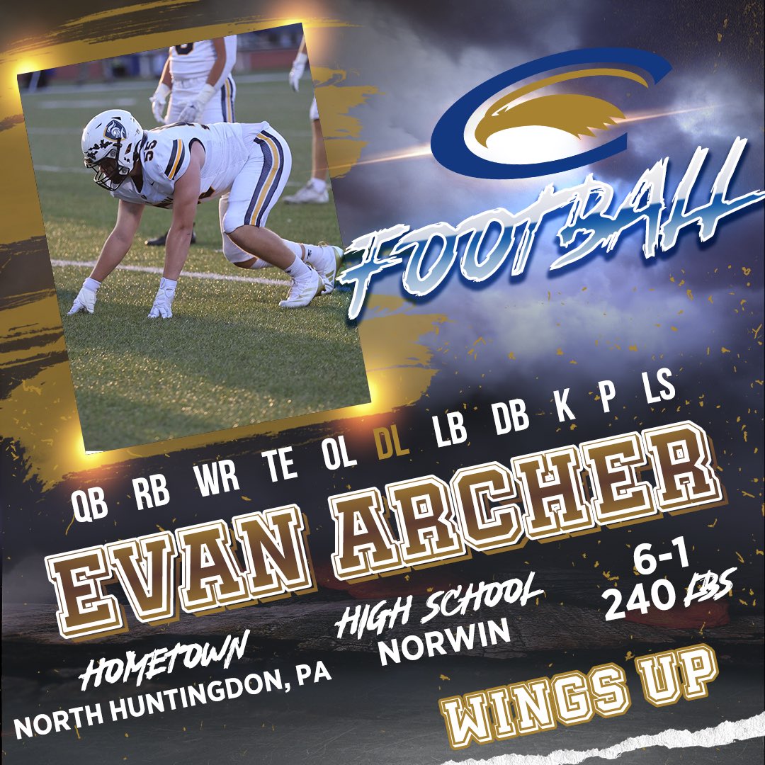 More help in the trenches coming!

Welcome to Clarion, <a href="/EvanArcher55/">Evan Archer</a>! 

#WingsUp x #NSD25