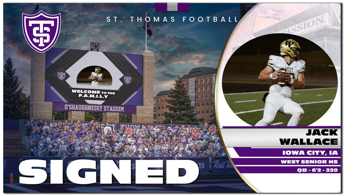 St. Thomas Football (@ust_football) on Twitter photo ✍️ 𝓢𝓲𝓰𝓷𝓮𝓭 ‼️
Welcome to <a href="/UST_Football/">St. Thomas Football</a>
<a href="/jackwallaceIA/">Jack Wallace</a>
<a href="/ICWestFB/">Iowa City West Football</a>
<a href="/ICWestAthletics/">Iowa City West Athletics</a>
#Pa25ion | #RollToms | #NSD25 🔗🔒✅ ✍️ 𝓢𝓲𝓰𝓷𝓮𝓭 ‼️
Welcome to <a href="/UST_Football/">St. Thomas Football</a>
<a href="/jackwallaceIA/">Jack Wallace</a>
<a href="/ICWestFB/">Iowa City West Football</a>
<a href="/ICWestAthletics/">Iowa City West Athletics</a>
#Pa25ion | #RollToms | #NSD25 🔗🔒✅