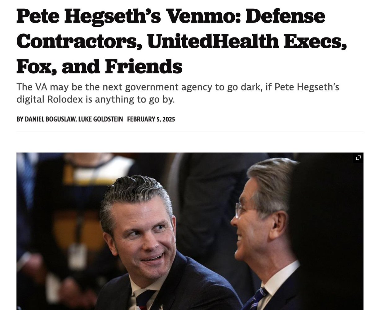 DRBoguslaw's tweet photo. The Secretary of Defense forgot to turn his Venmo friends private. United Health Execs and Defense Contractors abound. https://t.co/FGMtIHNMZH