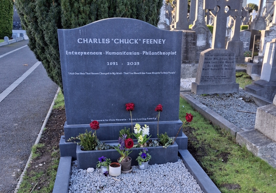 Is minic a chastar daoine spéisiúla orm gan choinne nuair a bhím i reilig Ghlas Naíon. Thug an fear seo cuidiú éigin dom: