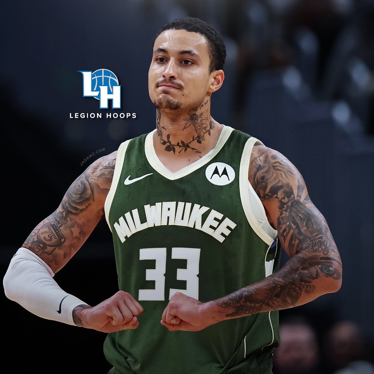 LegionHoops's tweet photo. FULL TRADE DETAILS:

Bucks receive:
Kyle Kuzma
Patrick Baldwin Jr.
2nd round pick compensation

Wizards receive:
Khris Middleton
AJ Johnson
Pick swap

(via @ShamsCharania) https://t.co/9VXju4EHGy