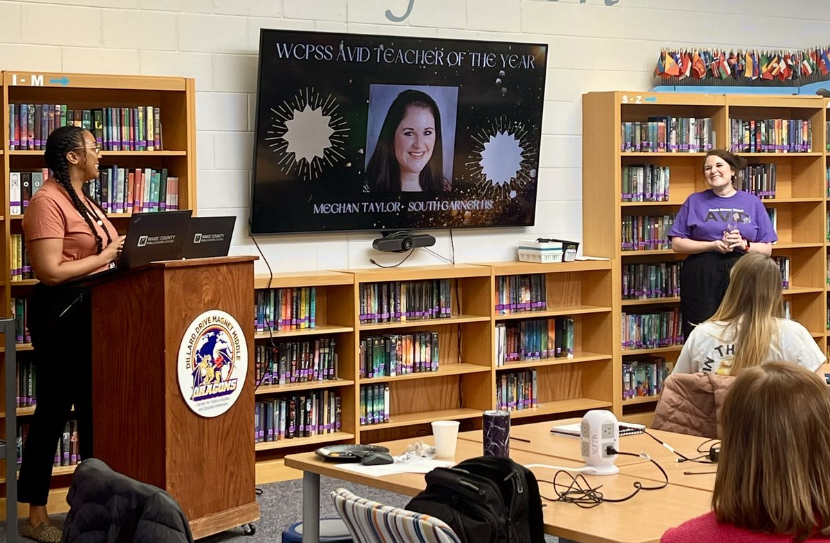 James Overman (@jamesoverman4) on Twitter photo Congratulations to Ms. Taylor <a href="/SouthGarnerHS/">South Garner High School</a> for being recognized as the WCPSS AVID Teacher of the Year! #TitanPride #WCPSSAVID Congratulations to Ms. Taylor <a href="/SouthGarnerHS/">South Garner High School</a> for being recognized as the WCPSS AVID Teacher of the Year! #TitanPride #WCPSSAVID