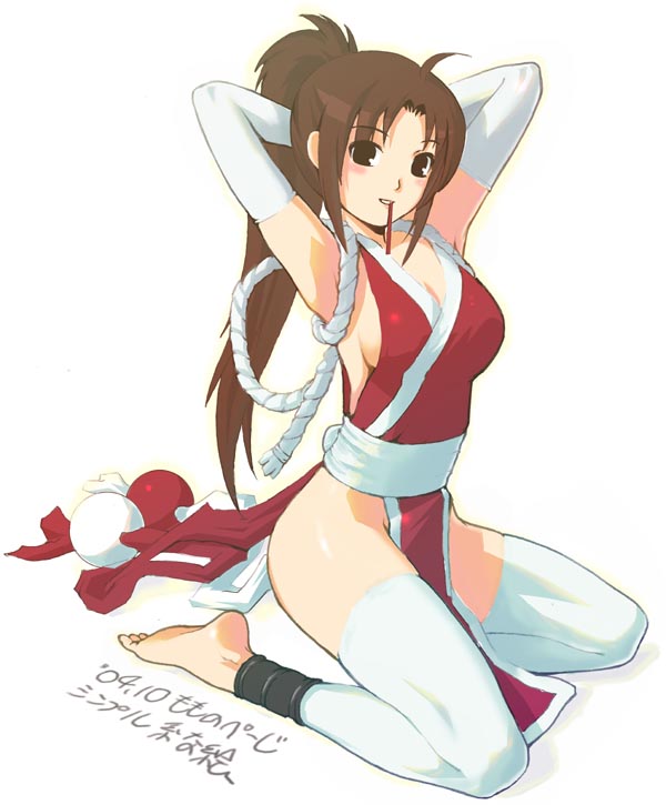 不知火舞 「不知火舞ちゃん参戦おめでとう!20年ぐらい前に描いた舞ちゃんの絵。当時の人気はマ」|百瀬寿（ももせ ひさし）/ Hisashi Momoseのイラスト