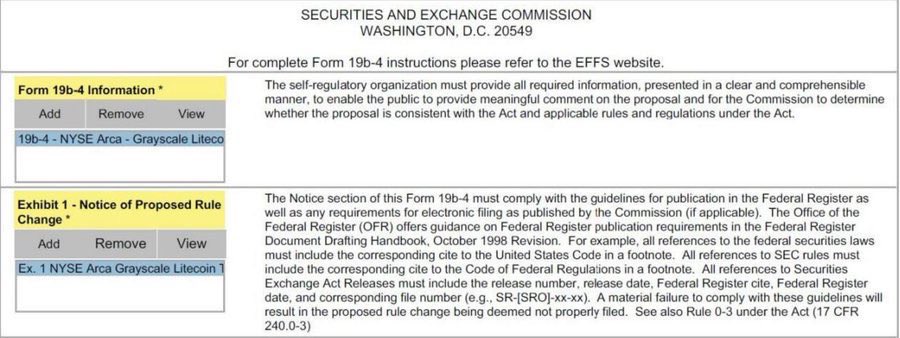 一个小时前，灰度提交了LTC信托转ETF的文件
其实相比SOL XRP灰度更希望是LTC先通过ETF。因为灰度手里没xrp，而手里的sol只值1 亿美金。而LTC 他手里有 2 亿的信托规模。
LTC 刚过 100亿市值，体量估计刚到上ETF 的门槛。如果灰度能推动LTC 转ETF 成功，那确实未来可期。