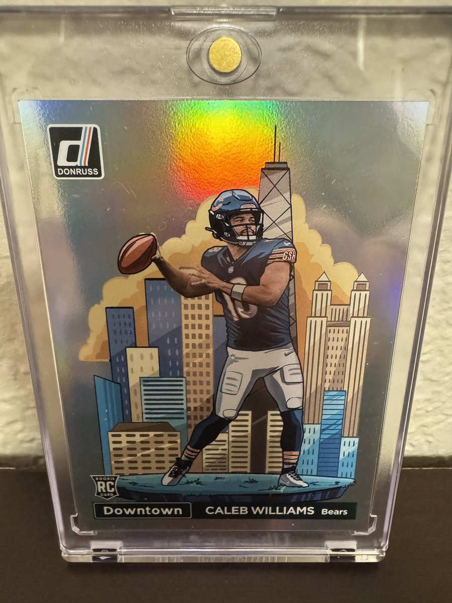 DustinKarmine's tweet photo. @cardboardbst Caleb Williams 2024 Donruss Downtown Rookie Standard Size 

$750.00 Firm with shipping https://t.co/74HIqq3OoH