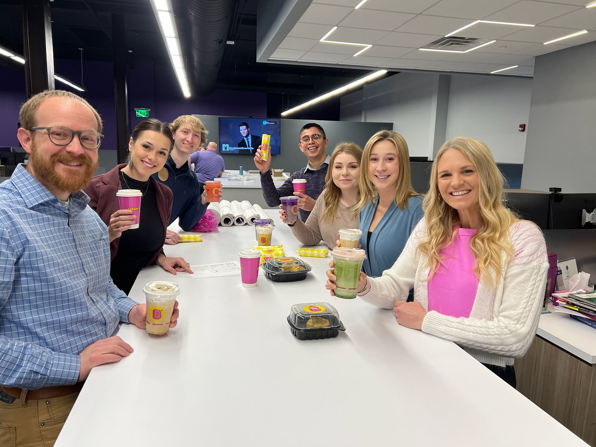 ☕💜 Fueled by Brekky's this morning! Nothing beats having an amazing coffee shop just down the street. Neighbors like these make our mornings (and designs) even better! 🙌✨ #CoffeeFirst #FEHDesign #Brekkys