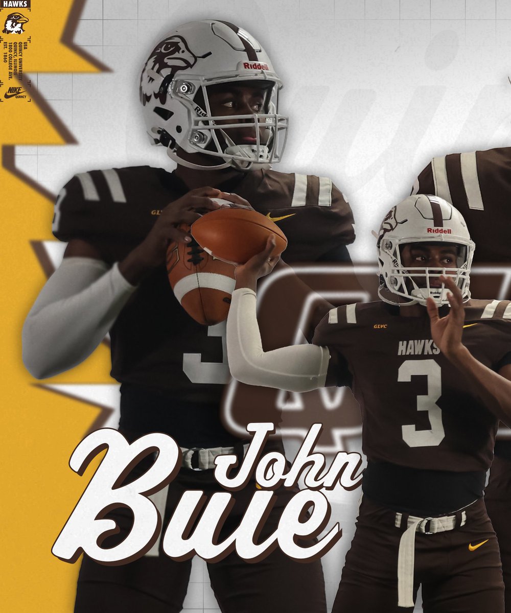 QUHawksFootball's tweet photo. Hawk Nation, let's welcome Quarterback , John Buie @buie_3, from Missouri Valley College to the Gem City! https://t.co/uc0TWiMKqx