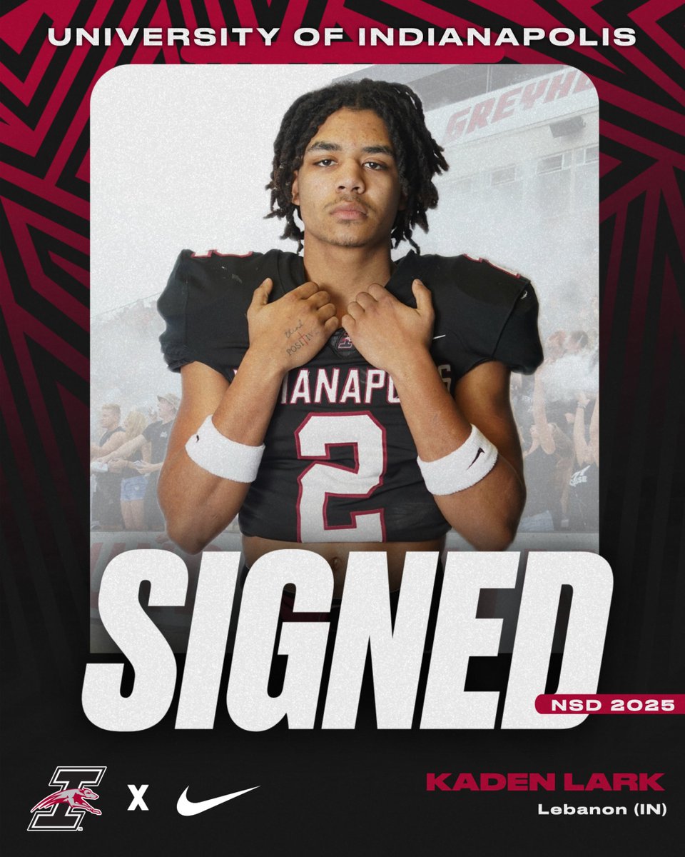 UIndy Football (@uindyfb) on Twitter photo Welcome 2⃣TheHound5⃣‼️
👤 <a href="/Kadenlark11/">Kaden Lark</a>
🏈 Lebanon (IN)
🎞️ tinyurl.com/4trnhzdw
#GoHounds | #TogetherWeWin Welcome 2⃣TheHound5⃣‼️
👤 <a href="/Kadenlark11/">Kaden Lark</a>
🏈 Lebanon (IN)
🎞️ tinyurl.com/4trnhzdw
#GoHounds | #TogetherWeWin