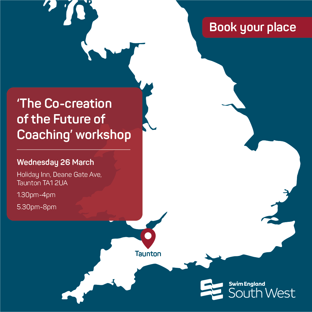 Swim England South West (@swimsouthwest) on Twitter photo 🚨 Calling all coaches of all disciplines 🚨
Book your place on the Co-Creation of the Future of Coaching workshop and help build a supportive an inclusive culture ⬇️
forms.swimming.org/coach-strategy…
<a href="/Cornwall_ASA/">Cornwall County ASA</a> <a href="/asa_devon/">Devon ASA</a> <a href="/dorsetasa/">Dorset County ASA</a> <a href="/GlosCountyASA/">GlosCountyASA</a> <a href="/SomersetASA/">Somerset ASA</a> <a href="/WiltsASA/">Competition</a> 🚨 Calling all coaches of all disciplines 🚨
Book your place on the Co-Creation of the Future of Coaching workshop and help build a supportive an inclusive culture ⬇️
forms.swimming.org/coach-strategy…
<a href="/Cornwall_ASA/">Cornwall County ASA</a> <a href="/asa_devon/">Devon ASA</a> <a href="/dorsetasa/">Dorset County ASA</a> <a href="/GlosCountyASA/">GlosCountyASA</a> <a href="/SomersetASA/">Somerset ASA</a> <a href="/WiltsASA/">Competition</a>
