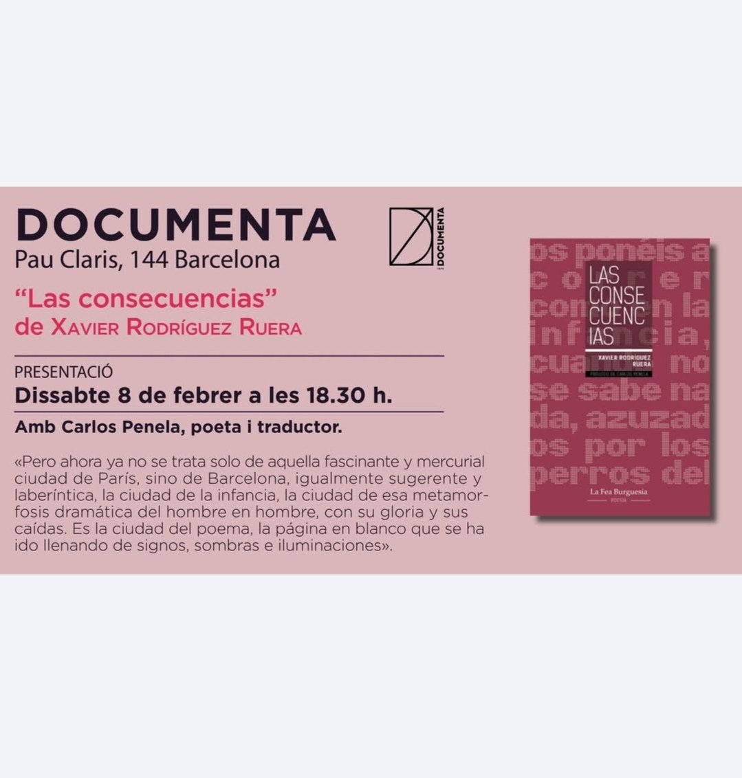 El sábado, en Llibreria Documenta, con Carlos Penela.

📚🦇