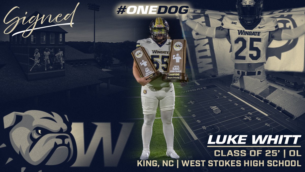 Signed✍️

Welcome to the Wingate Bulldogs family Luke! <a href="/LukeWhitt55/">Luke Whitt</a> 
#ONEDOG