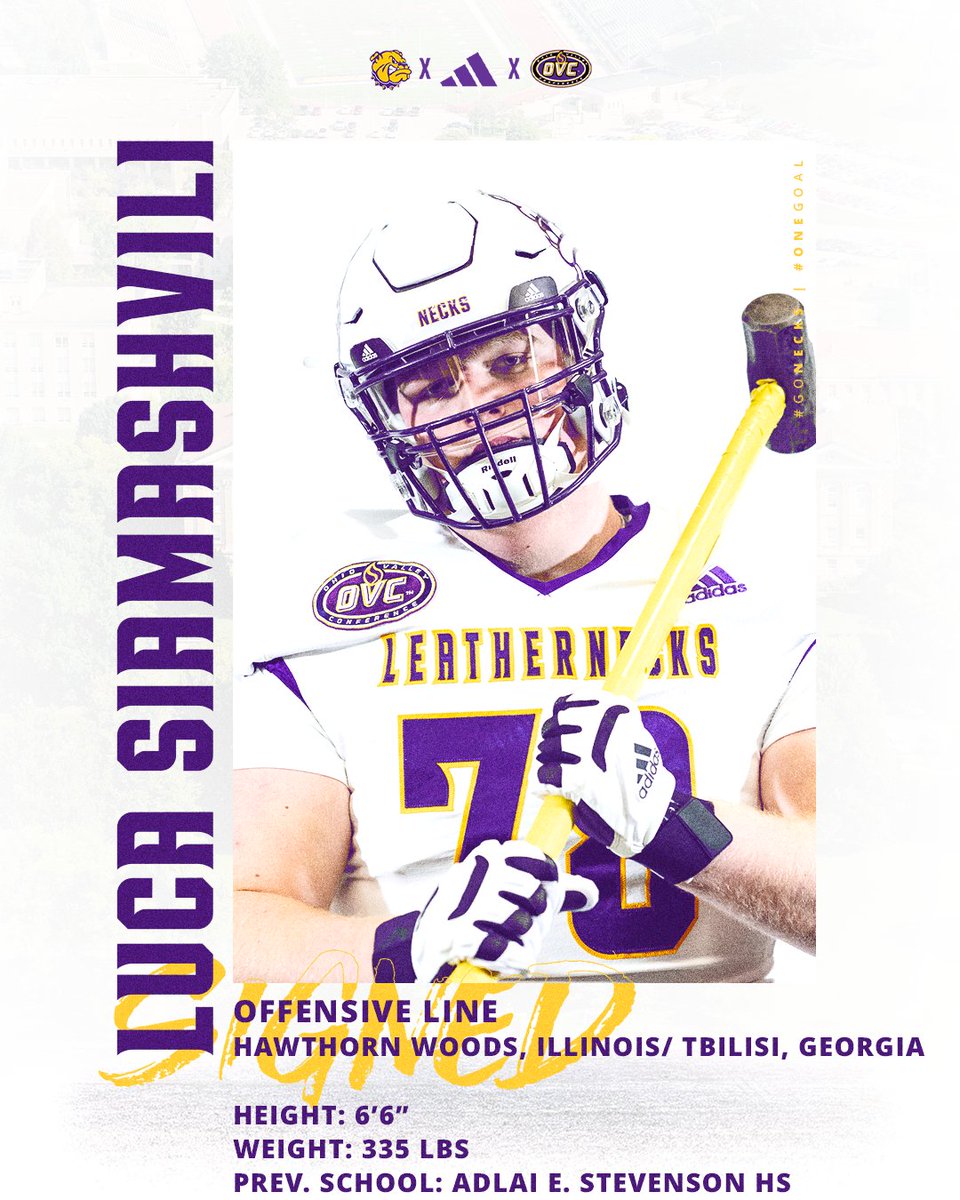 Welcome to the Leatherneck Family, Luca Siamashvili!

 📲<a href="/LucaSiamashvili/">Luca Siamashvili</a> 
🏈Offensive Line  
📍Hawthorn Woods, Illinois/Tblisi, Georgia