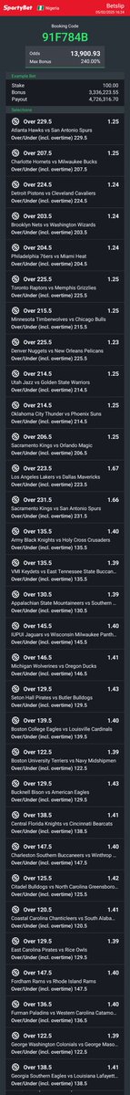 Hey check out the bet I just placed on Sportybet! sportybet.com/ng/?shareCode=…