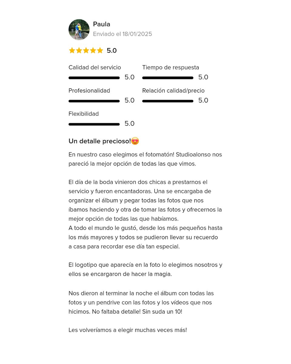 FotomatonAlonso's tweet photo. ¡Un detalle precioso !
Tanto para lis invitados que se llevan a su casa TODAS las fotos que se han hecho.
Como para los novios , que les queda el Libro de Firmas , con las fotos y mensajes de sus invitados.
Muchas gracias Paula por tu recomendación. https://t.co/DlDS1x7ylx