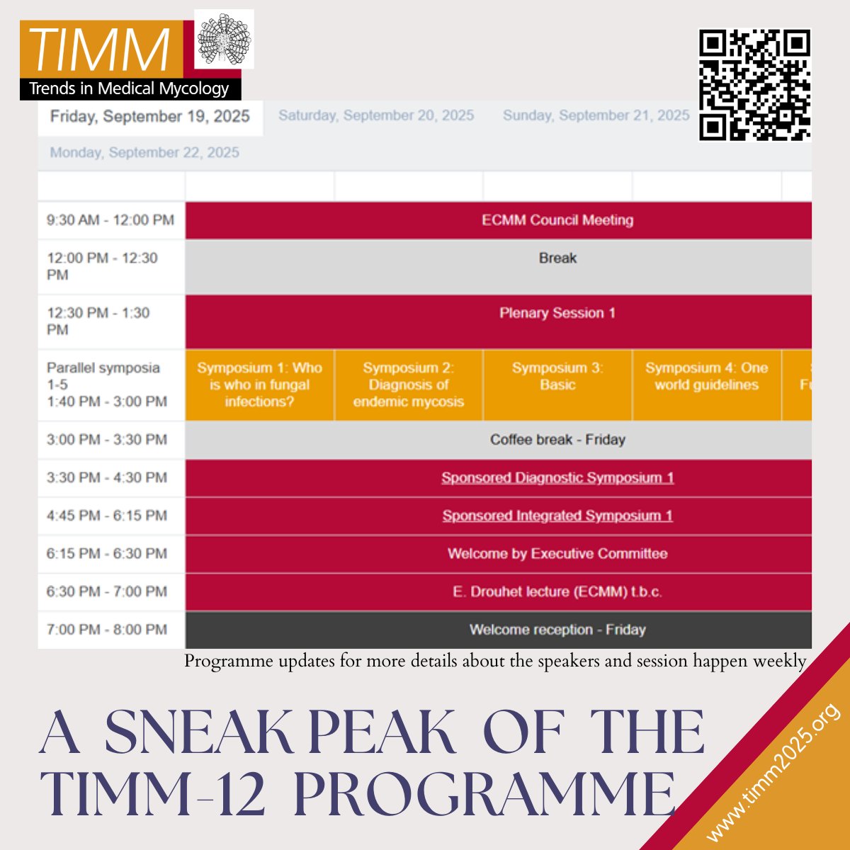 Explore the inspiring programme of TIMM-12. Which part of the program are you most looking forward to? #timm #mycologie #bilbao #Spain #EuskaldunaBilbao