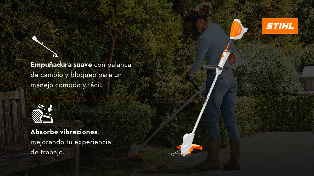 🌿La FSA 57 cuenta con una batería que garantiza un rendimiento duradero.

Sin cables, ideal para tu jardín o espacio exterior. Además, su diseño liviano te permiten tener el control total.
Esta herramienta de STIHL tiene la versatilidad y potencia que necesitas.