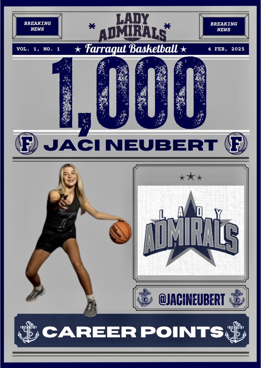 Farragut Basketball (@fhsbball) on Twitter photo Congratulations to <a href="/JaciNeubert/">jaci neubert</a> for joining the 1,000 point club last night! An incredible accomplishment and a testament to hard work and dedication. Congratulations to <a href="/JaciNeubert/">jaci neubert</a> for joining the 1,000 point club last night! An incredible accomplishment and a testament to hard work and dedication.