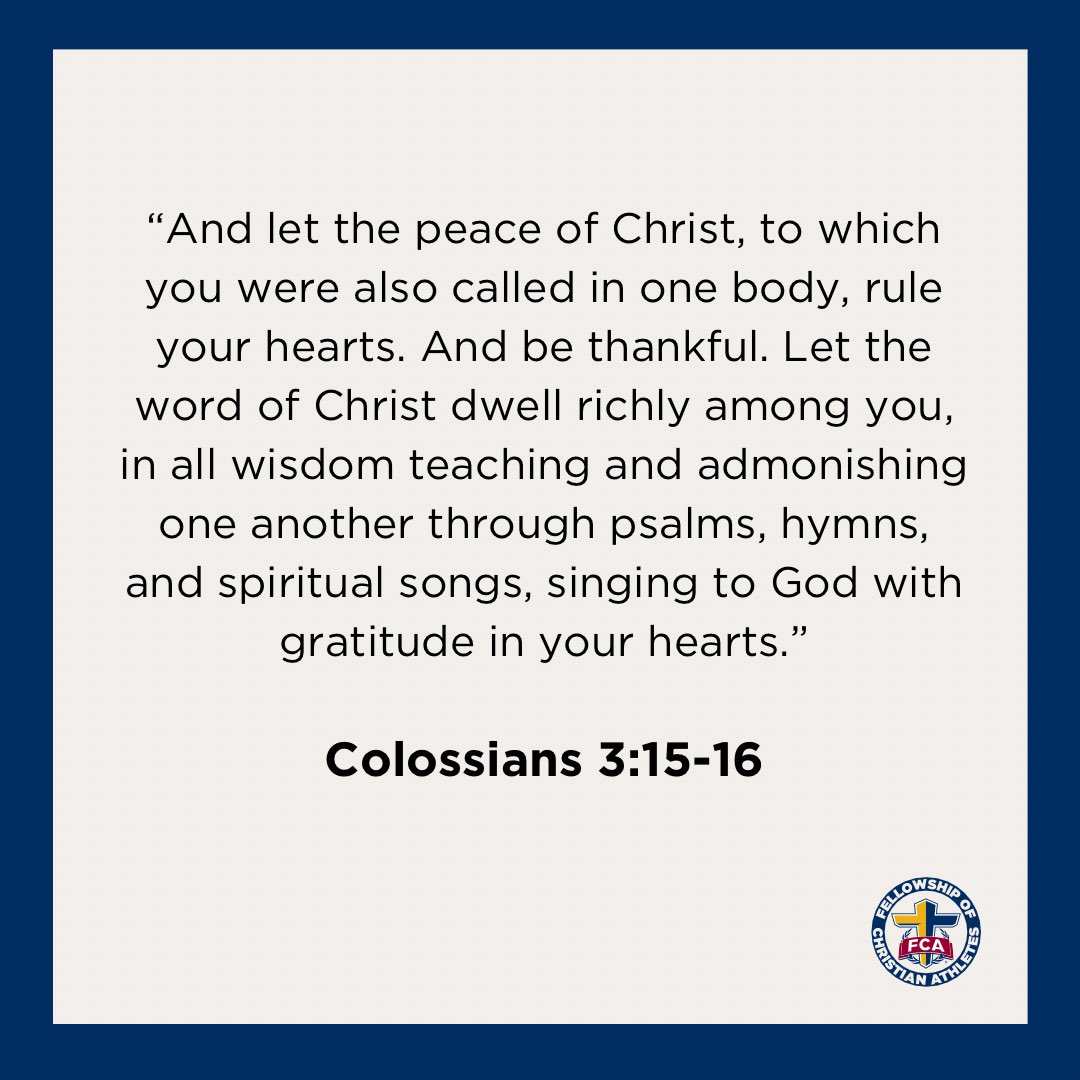 📖 Colossians 3:15-16

#WednesdayintheWord